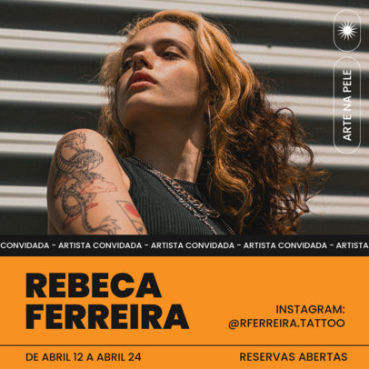 Tattoo Studio Instagram Post Generator Featuring a Special Event