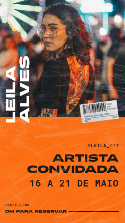 Event Instagram Story Creator for a Tattoo Artist