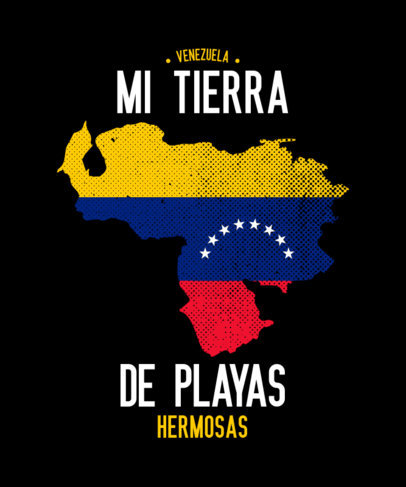 T-Shirt Design Generator with an Illustrated Flag of Venezuela 