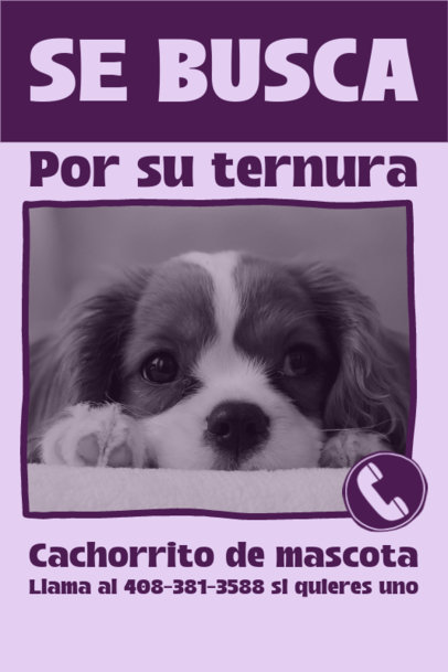 Parody Most Wanted-Themed Poster Template Featuring a Cute Puppy