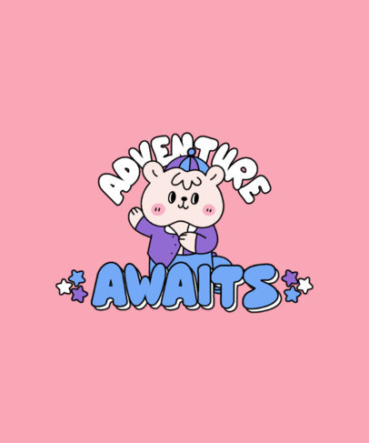 Cartoonish T-Shirt Design Generator Featuring a Bear Graphic