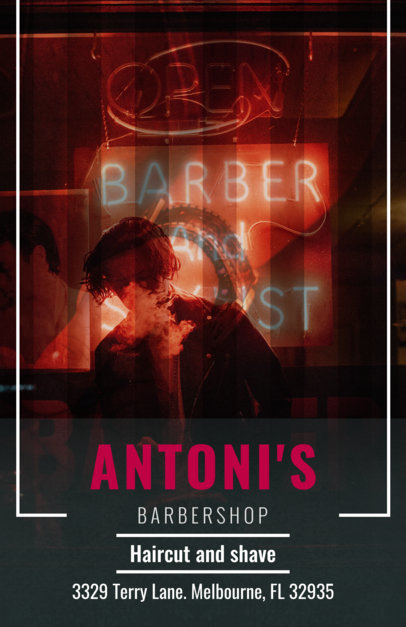 Flyer Template for Barber Shop Flyers