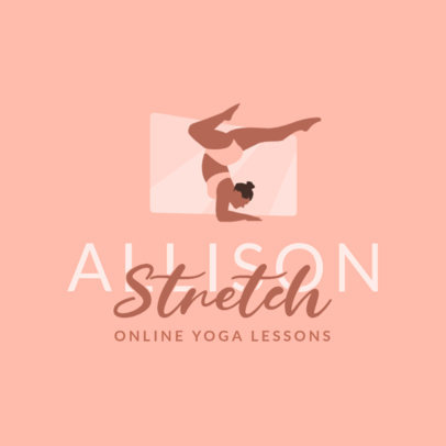Yoga Logo Template for Online Lessons