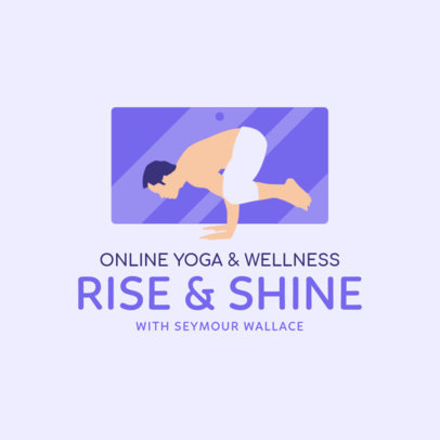 Logo Maker for a Wellness and Yoga Online Lessons