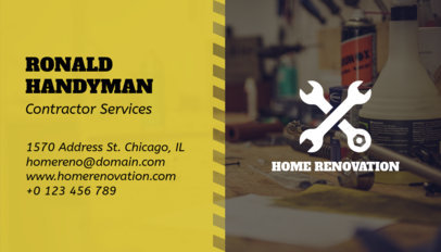 Business Card Maker for a Construction-Field Worker