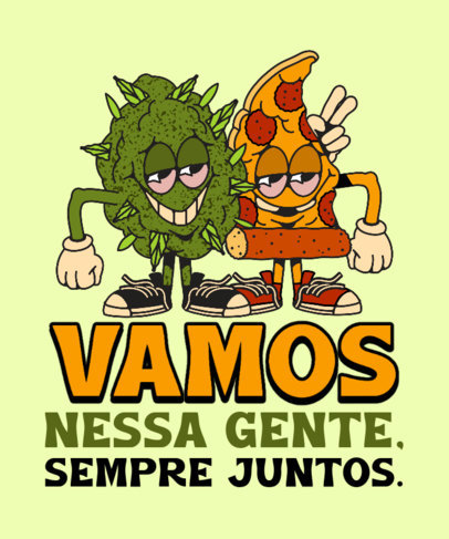 Cartoonish T-Shirt Design Generator for BFF Day