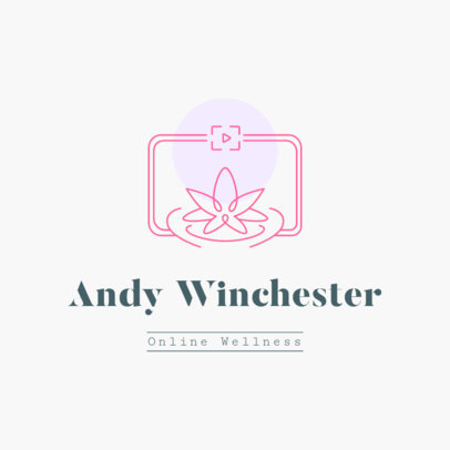 Online Logo Template for a Wellness Lessons Platform
