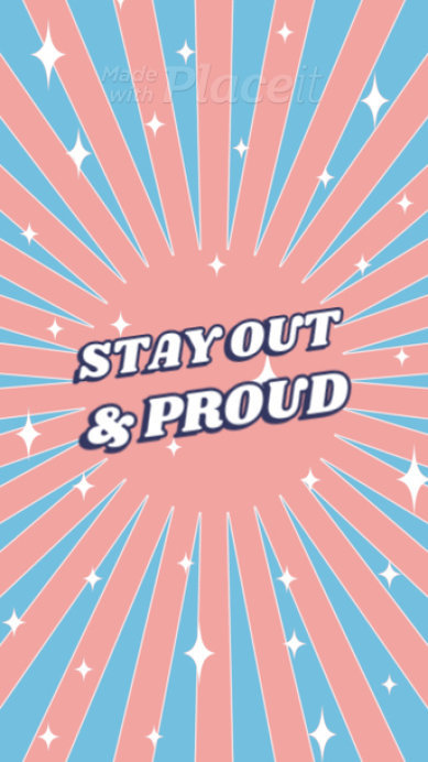 Colorful Instagram Story Video Template With a Transgender Pride Quote