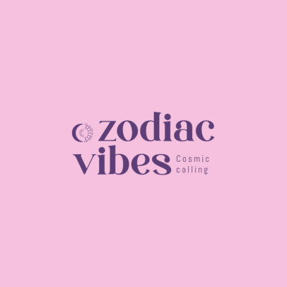 Online Logo Template with Bold Typographies for Astrology Services