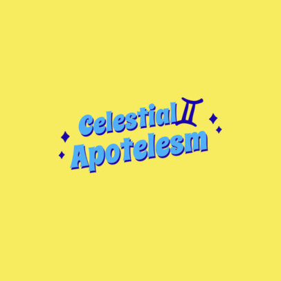 Logo Generator With a Typography Theme for an Astrology Service