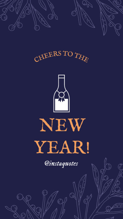 Liquor-Themed Instagram Story Template for New Year 1832h