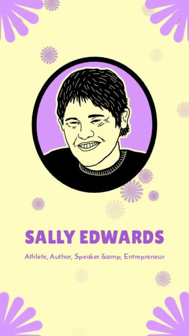 Instagram Story Video Maker with an Animated Portrait of Sally Edwards for Gay Pride