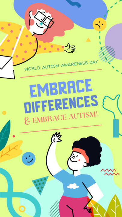 Holiday Instagram Story Creator to Celebrate Autism Awareness Day 5800b