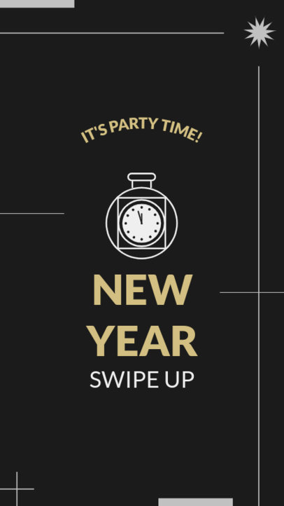 Instagram Story Creator to Announce a New Year's Party 1832j