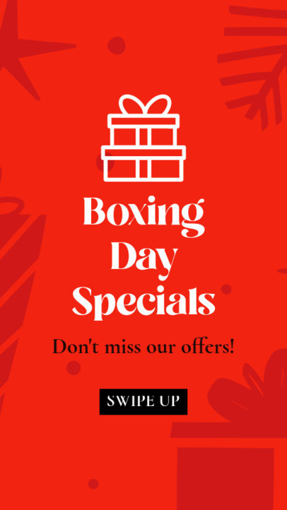 Instagram Story Template to Promote Boxing Day Offers 1832m-5112