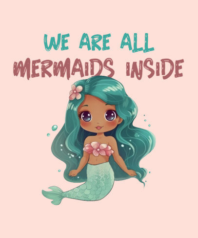 Little Mermaid-Inspired T-Shirt Design Creator Featuring an AI Graphic