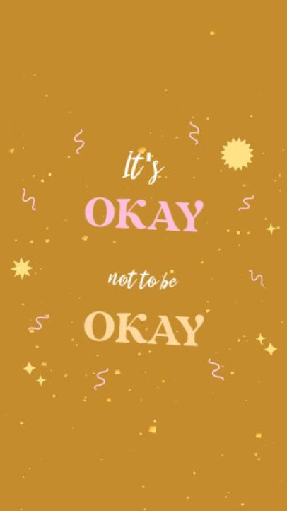 Instagram Story Video Maker Featuring a Comforting Quote for Mental Health Awareness 6605