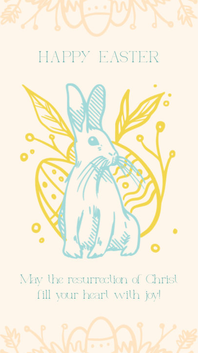 Instagram Story Maker Featuring a Christian Message to Celebrate Easter 5816