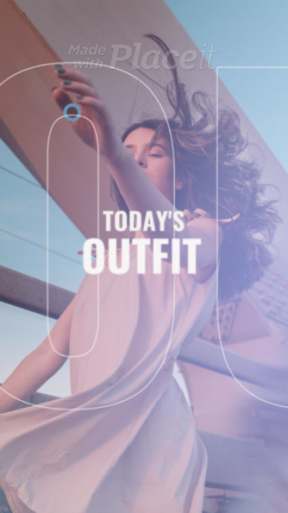 Instagram Story Video Template for an Aesthetic OOTD Style Recommendation