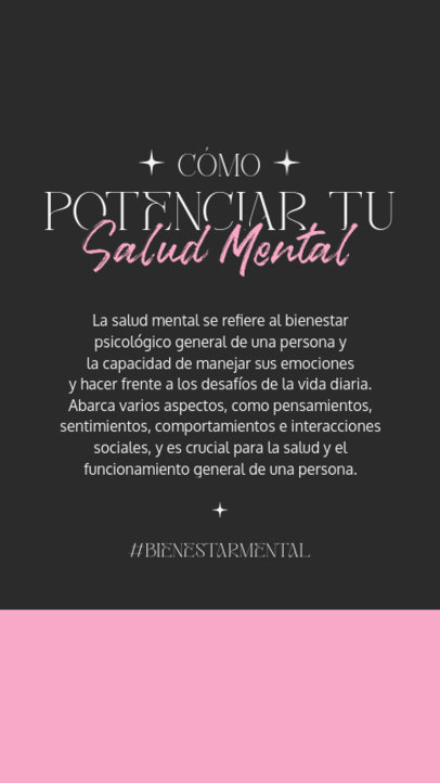 Instagram Story Creator with a Self-Care Advice to Improve One's Mental Health