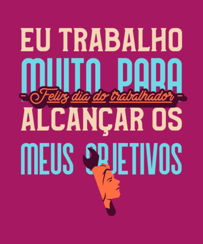 T-Shirt Design Maker for Labor Day Featuring a Customizable Quote