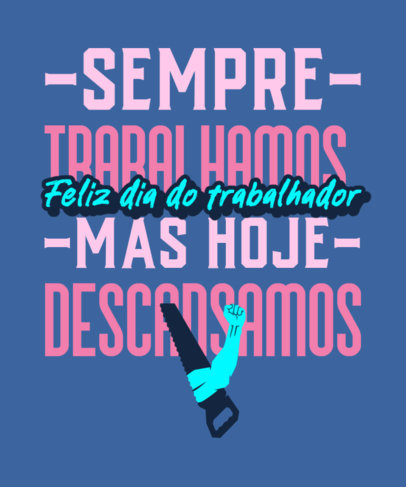 T-Shirt Design Creator Featuring a Quote and a Graphic for Labor Day