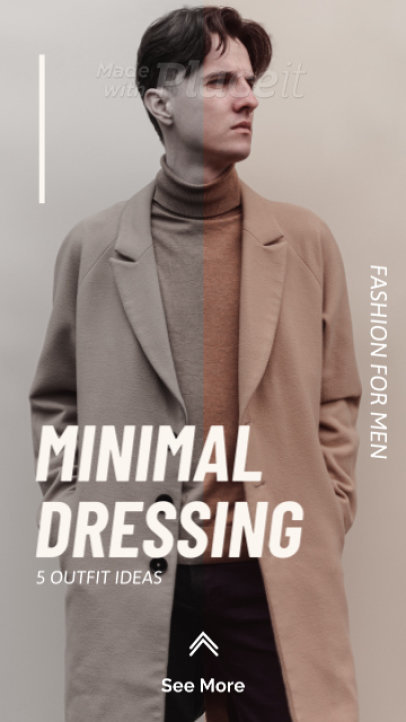 Instagram Story Video Creator Featuring Five Aesthetic OOTD Ideas