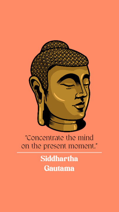 Instagram Story Generator Featuring a Buddha Day Quote