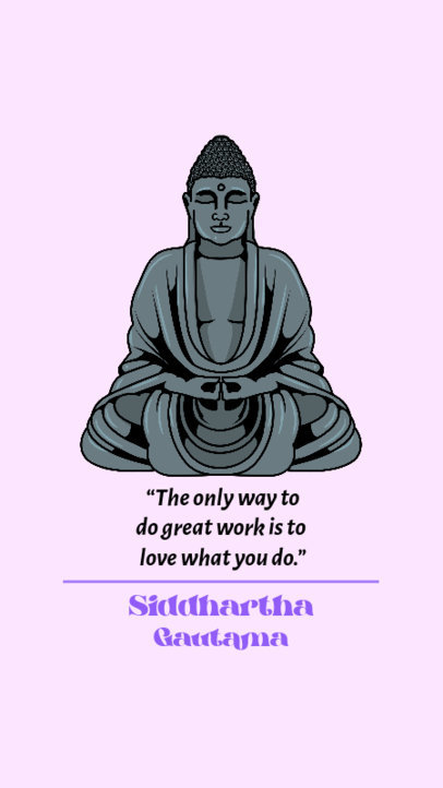 Instagram Story Template to Celebrate Buddha Day