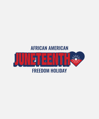 Holiday T-Shirt Design Generator to Commemorate Juneteenth
