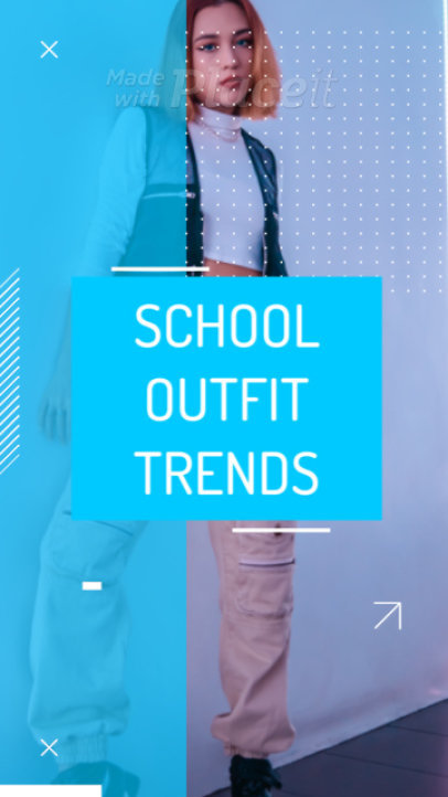 Instagram Story Video Creator for Aesthetic School OOTD Trends