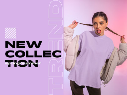 T-Shirt Mockup Featuring a Woman Posing for a New Collection Ad 6216 el1