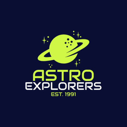 Online Logo Maker for Amateur Astronomy Clubs Featuring Space Graphics
