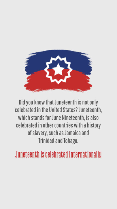 Juneteenth Instagram Story Maker Featuring an Informative Fact 4644j-5570