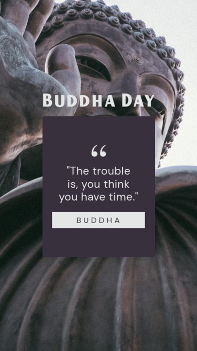 Instagram Story Creator for Buddha Purnima Featuring a Motivational Quote 6225c-el1