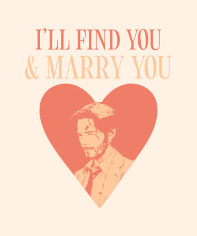 T-Shirt Design Maker Featuring a Hollywood Actor Graphic Inspired by Keanu Reeves