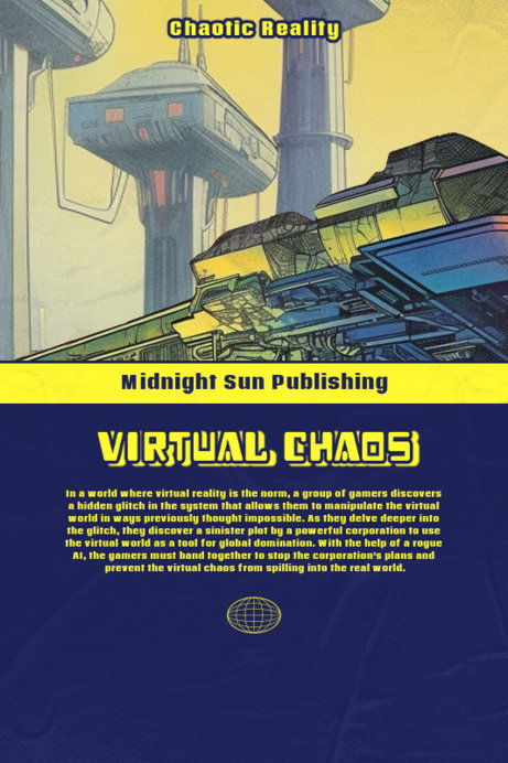 Placeit - Back Book Cover Template With a Manga Theme Plot