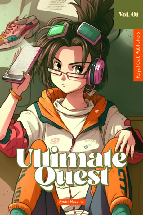 Placeit AI Generated Manga Cover Template Featuring an Anime Theme