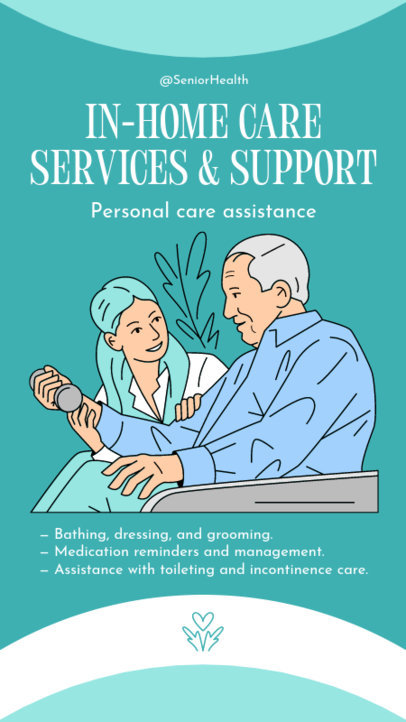 Personal Care Instagram Story Generator for a Senior Health Ad 5825a