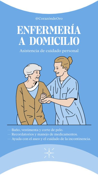 Instagram Story Maker for Home Care Nursery Services 5825d