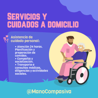 In-Home Instagram Post Generator for Caregiver Services 5824a