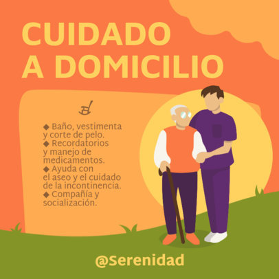 Instagram Post Maker Featuring In-Home Nursery Service Information 5824d