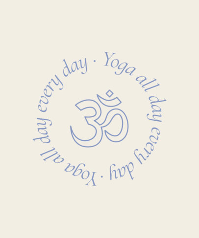 T-Shirt Design Maker Featuring a Yoga Day Theme
