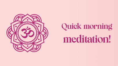 Meditation YouTube Thumbnail Generator for a Yoga-Themed Channel
