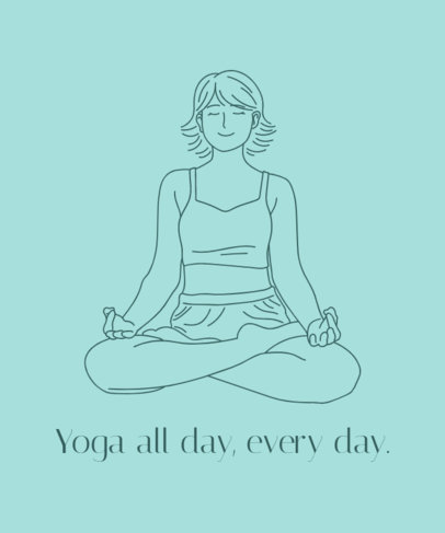 Quote T-Shirt Design Creator to Celebrate Yoga Day