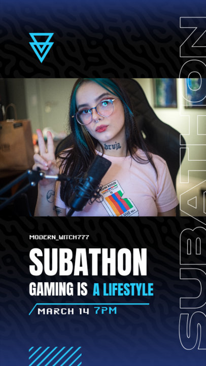 Streaming Instagram Story Maker for a Gaming Event