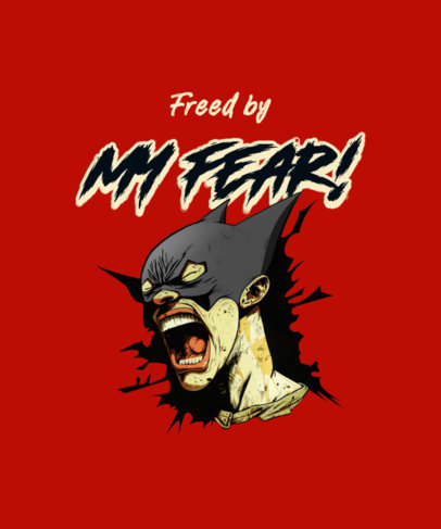 Batman-Inspired T-Shirt Design Maker Featuring an AI-Generated Graphic