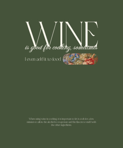 Classic-Style T-Shirt Design Creator for National Wine Day with a Picture of Grapes