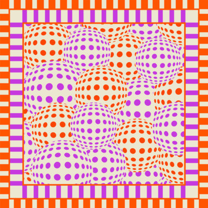 Bandana Design Generator Featuring a Colorful Pattern