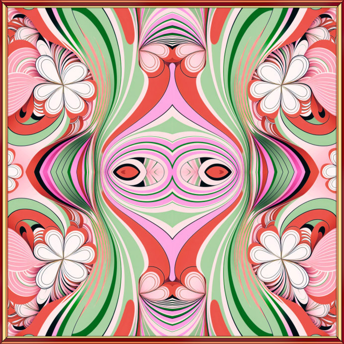 Placeit - Scarf Design Template Featuring Abstract and Colorful Shapes
